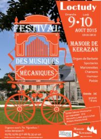 Festival des musiques mécaniques. Du 9 au 10 août 2015 à LOCTUDY. Finistere.  10H30